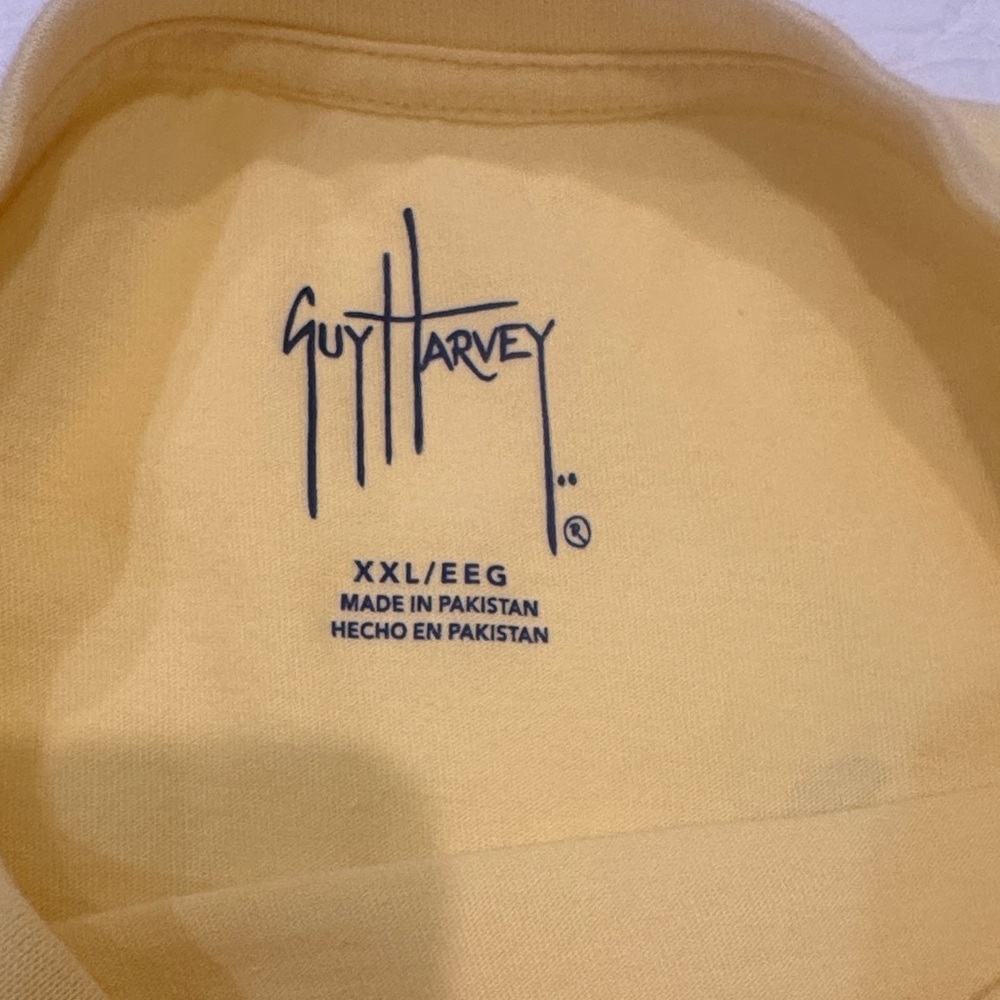 Guy Harvey Light Yellow Short Sleeve Tee - Picture 3 of 5